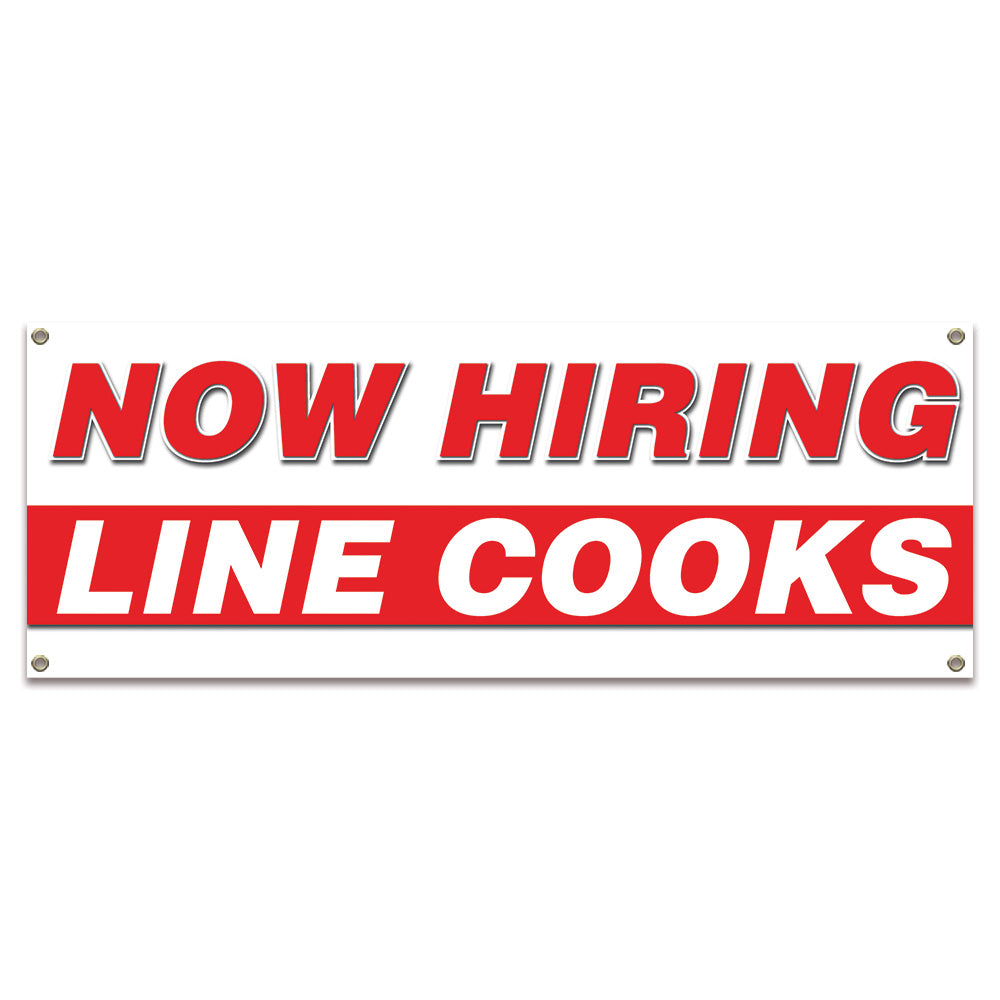 Now Hiring Line Cooks Banner