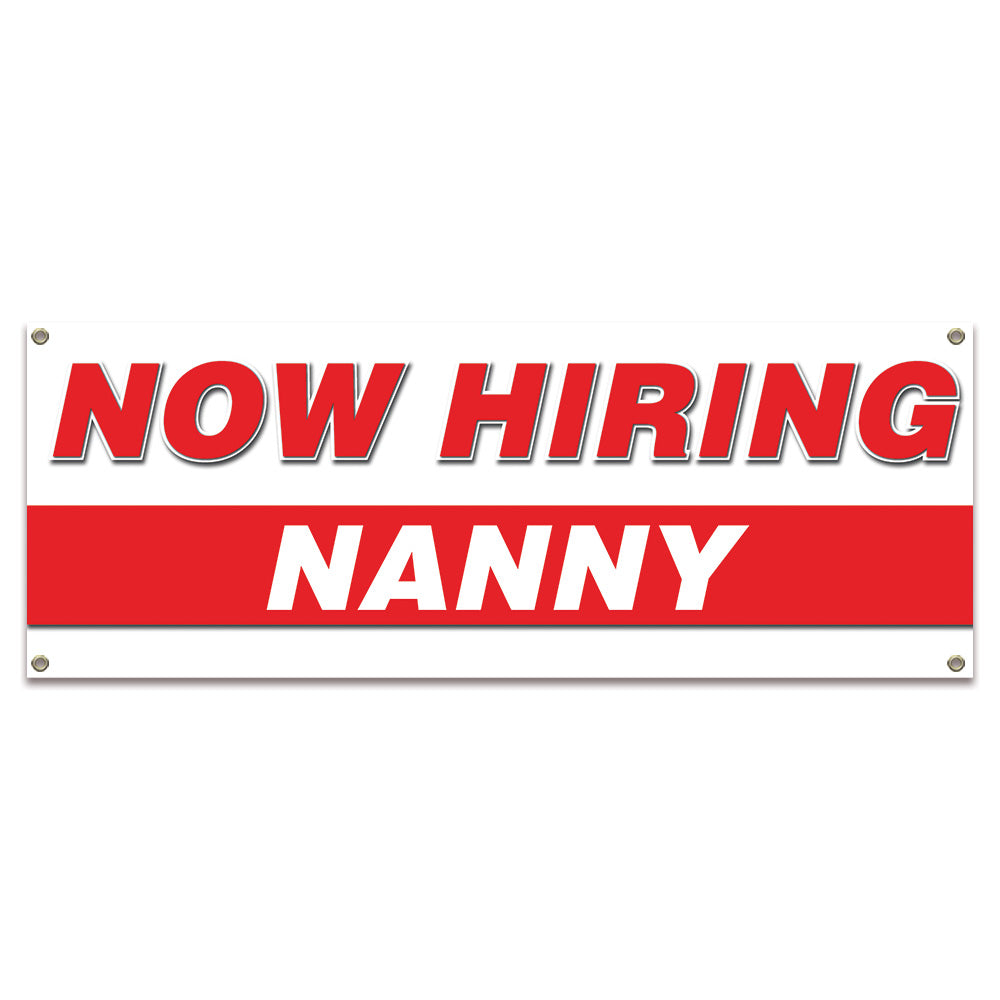 Now Hiring Nanny Banner