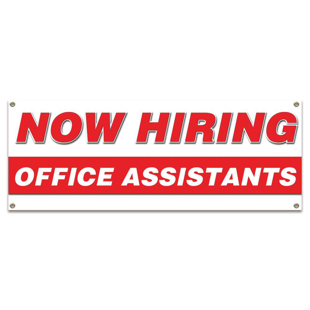 Now Hiring Office Assistants Banner