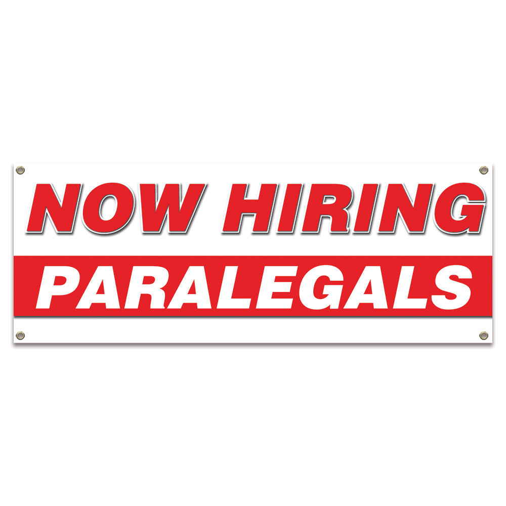 Now Hiring Paralegals Banner