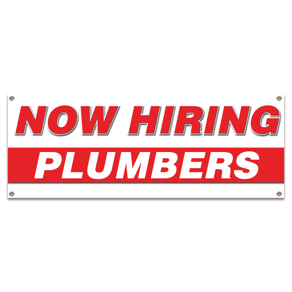 Now Hiring Plumbers Banner