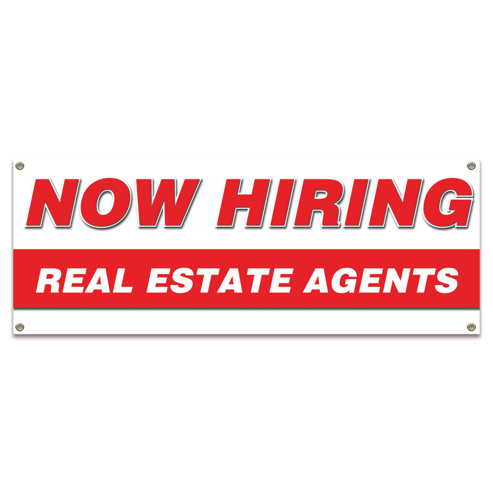 Now Hiring Real Estate Agents Banner