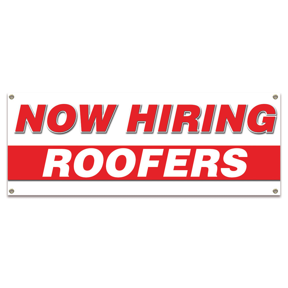 Now Hiring Roofers Banner
