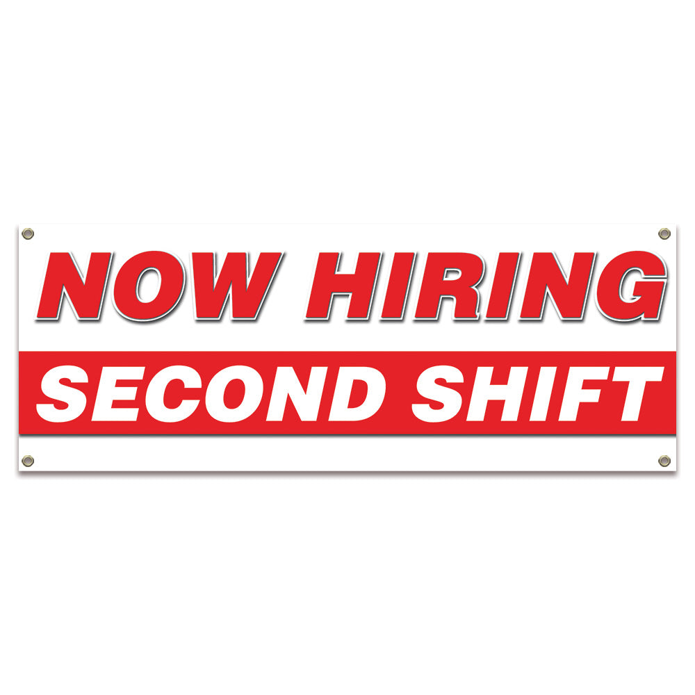 Now Hiring Second Shift Banner