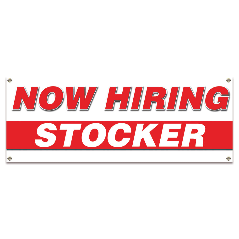 Now Hiring Stocker Banner