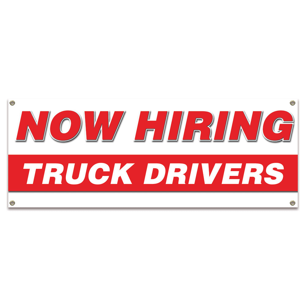 Now Hiring Truck Drivers Banner
