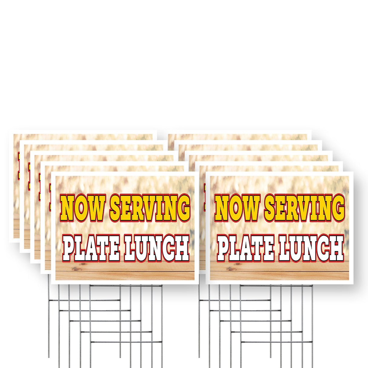 Now Serving Plate Lunch