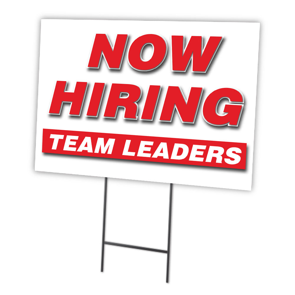 Now Hiring Team Leaders