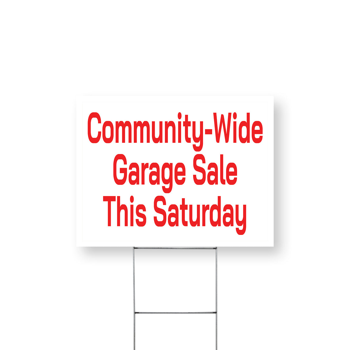 Community Wide Garage Sale This Saturday