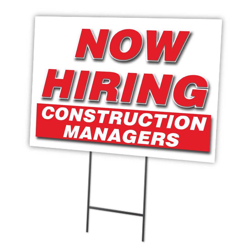 Now Hiring Construction Managers