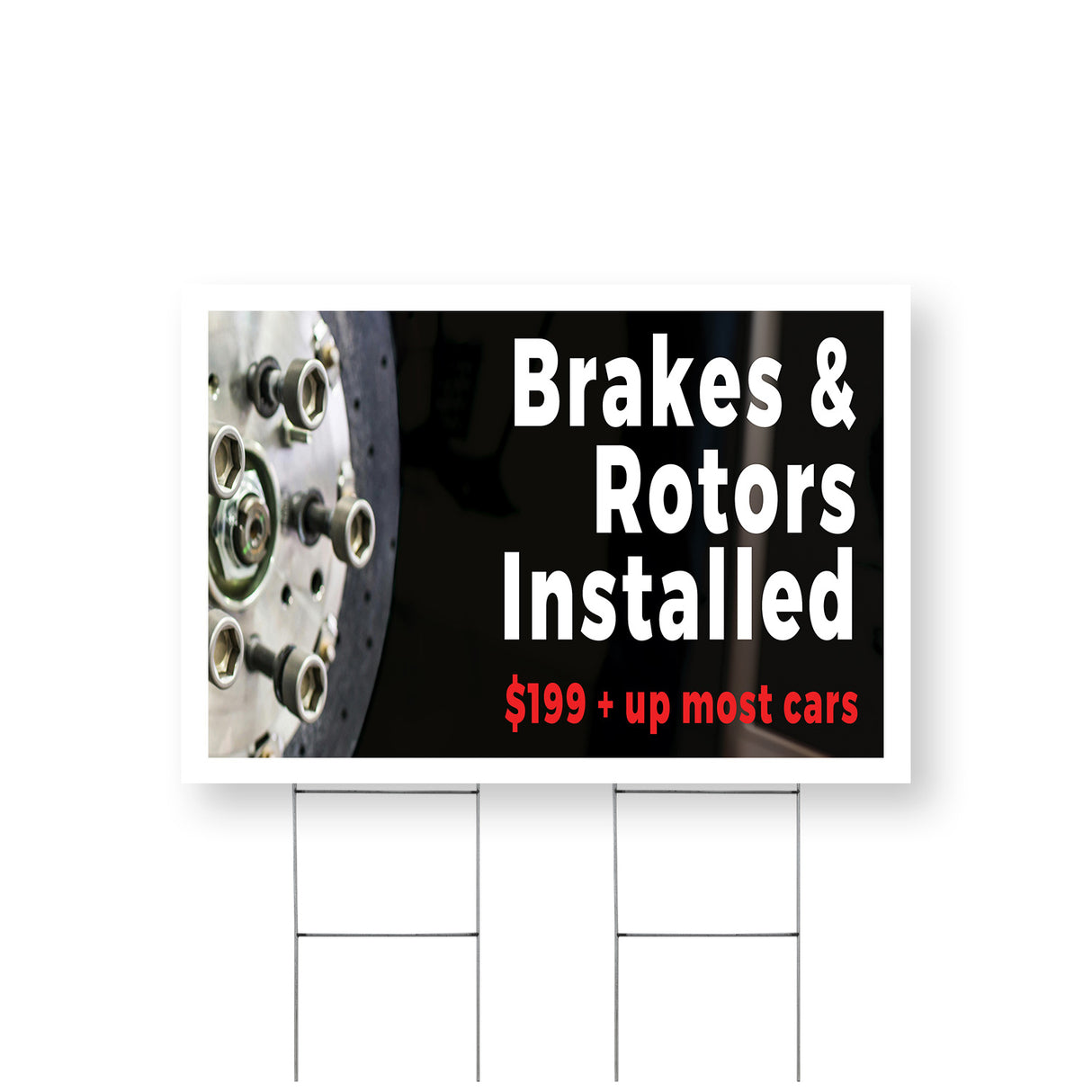 Brakes and Rotors Installed
