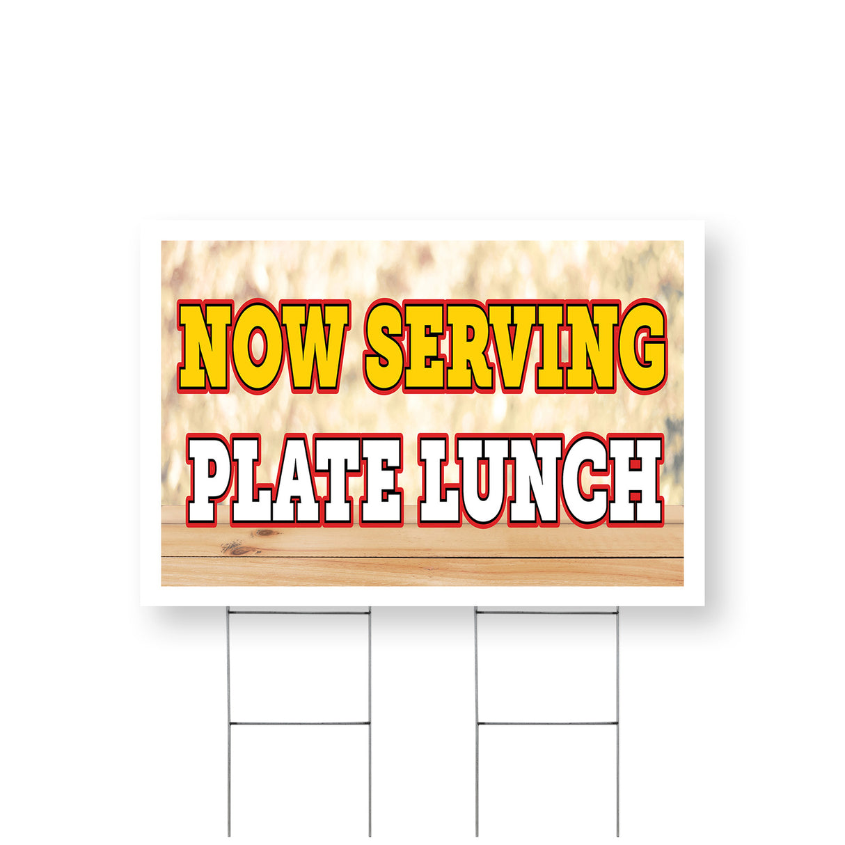 Now Serving Plate Lunch