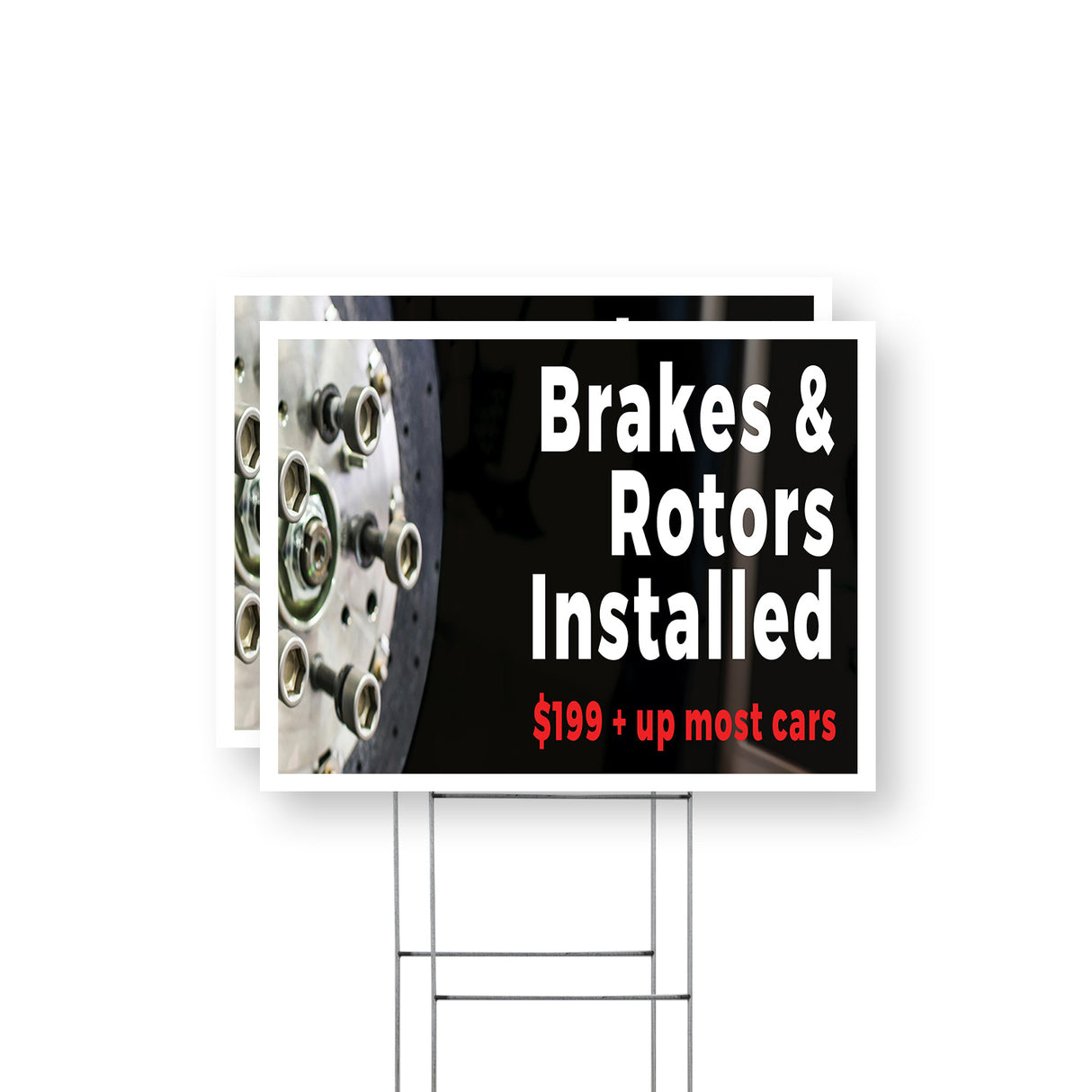 Brakes and Rotors Installed