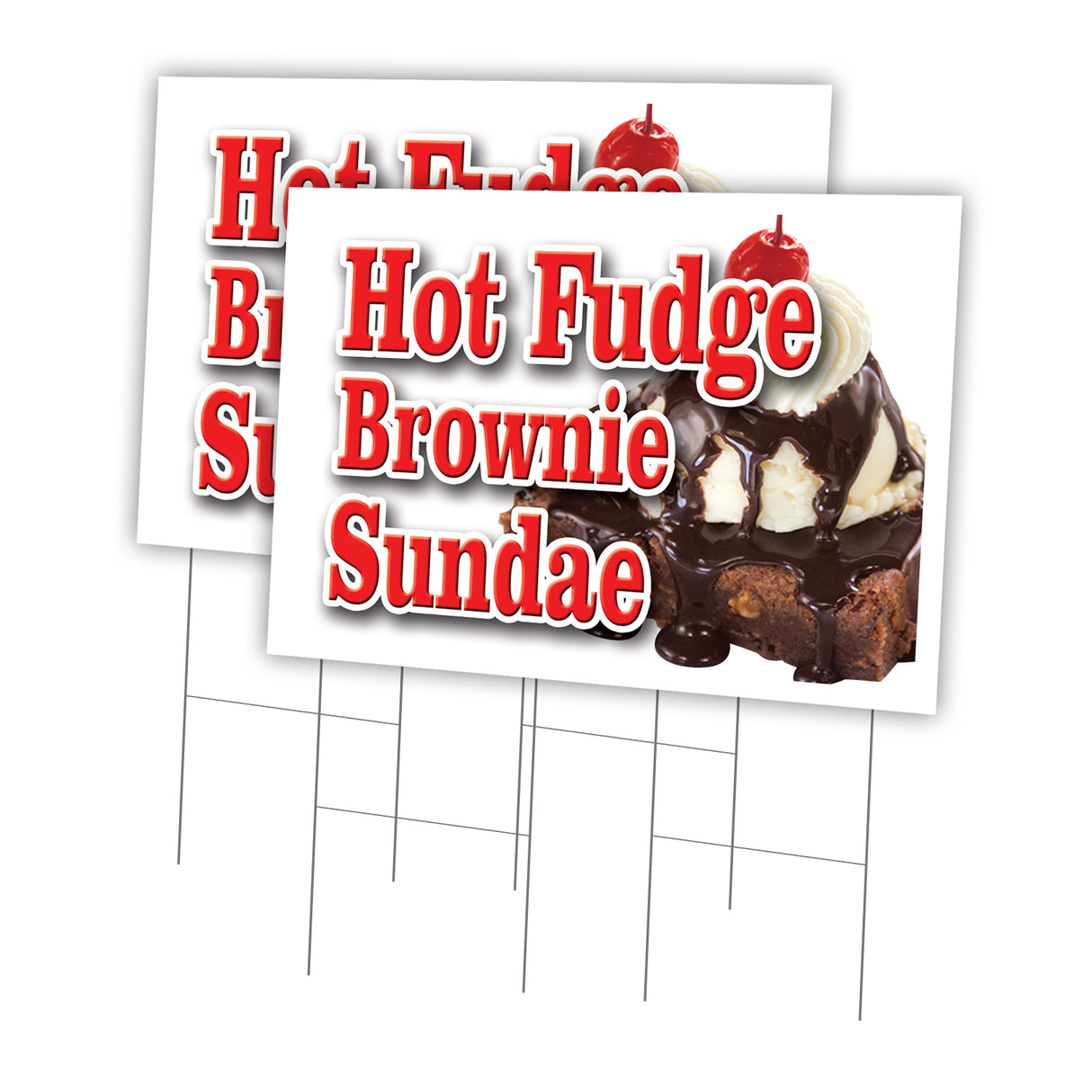 HOT FUDGE BROWNIE SUNDAE