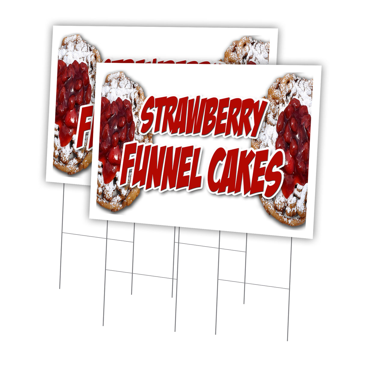 STRAWBERRY FUNNEL CAKES