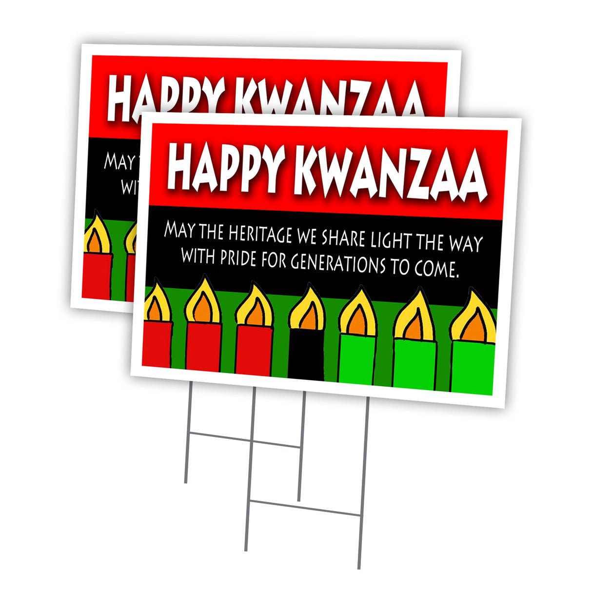 HAPPY KWANZA MAY THE HERITAGE WE SHARE LIGHT