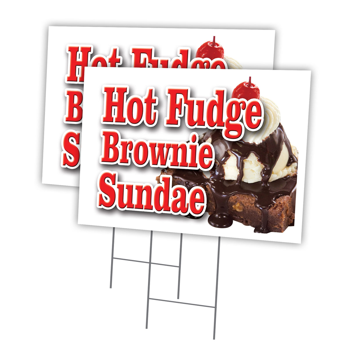 HOT FUDGE BROWNIE SUNDAE