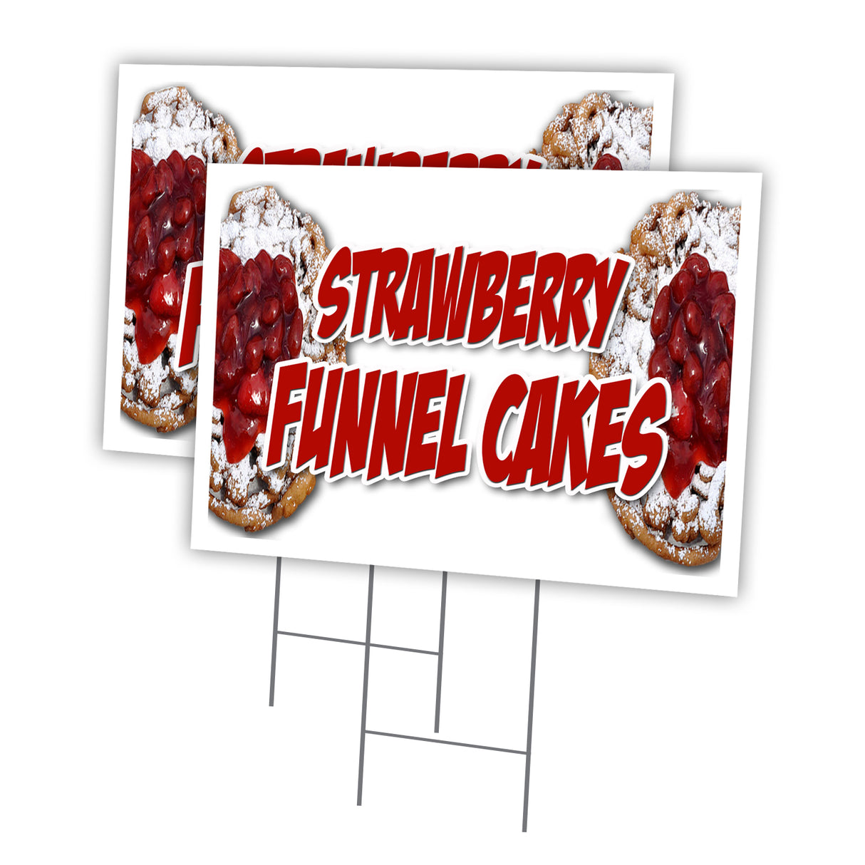 STRAWBERRY FUNNEL CAKES