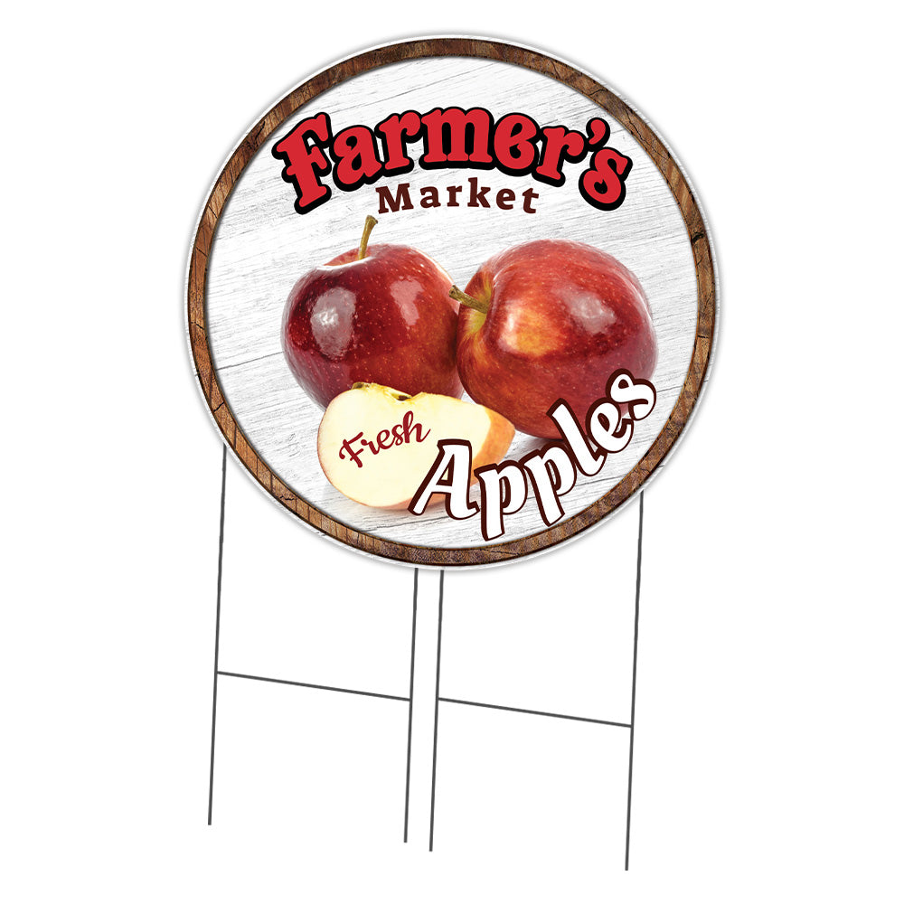 Farmer's Market Apples Circle