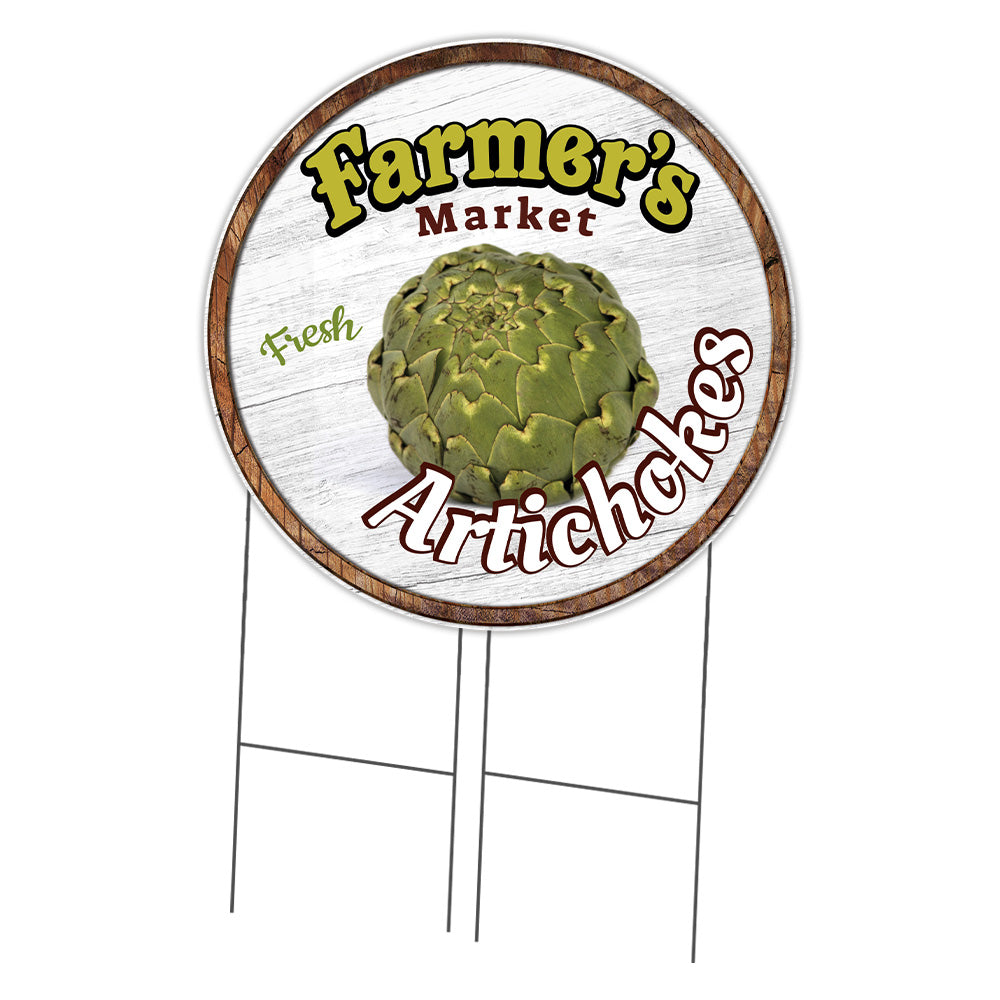 Farmer's Market Artichokes Circle