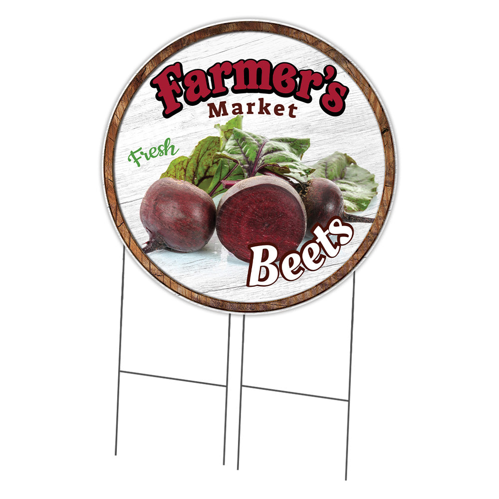 Farmer's Market Beets Circle