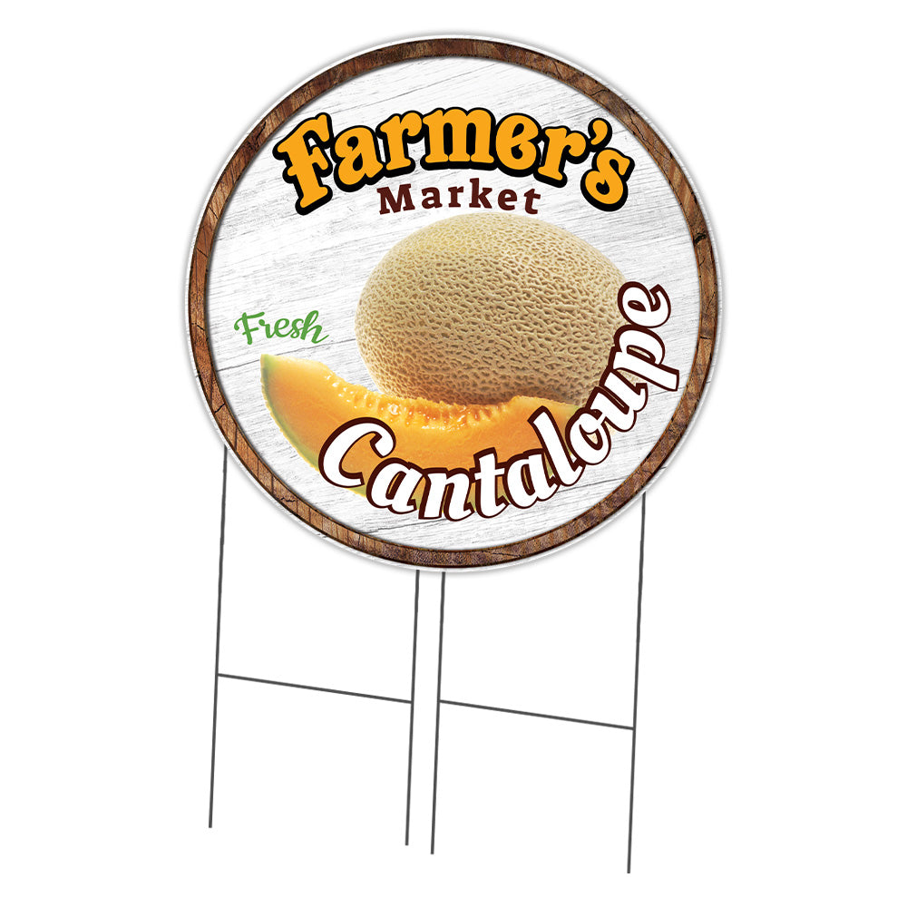 Farmer's Market Cantaloupe Circle