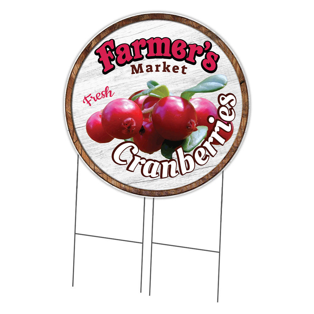 Farmer's Market Cranberries Circle