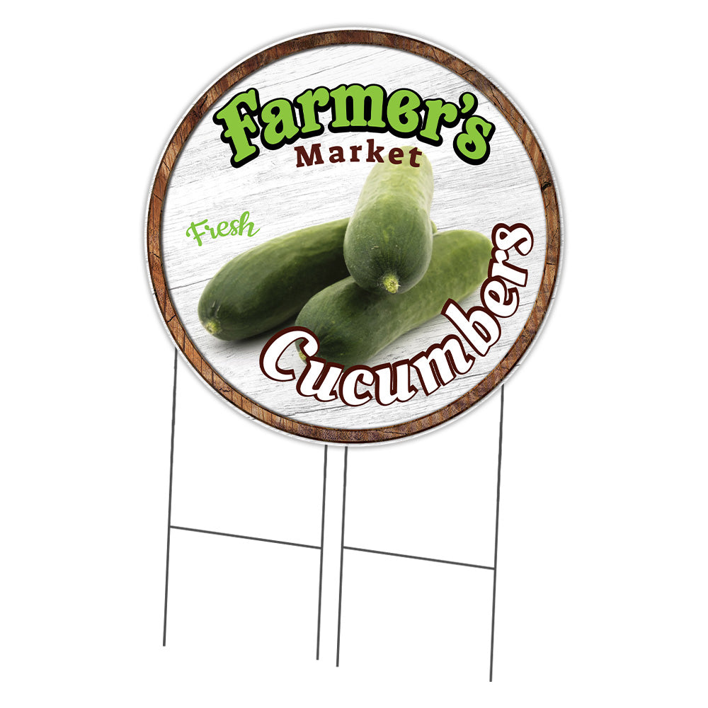 Farmer's Market Cucumbers Circle