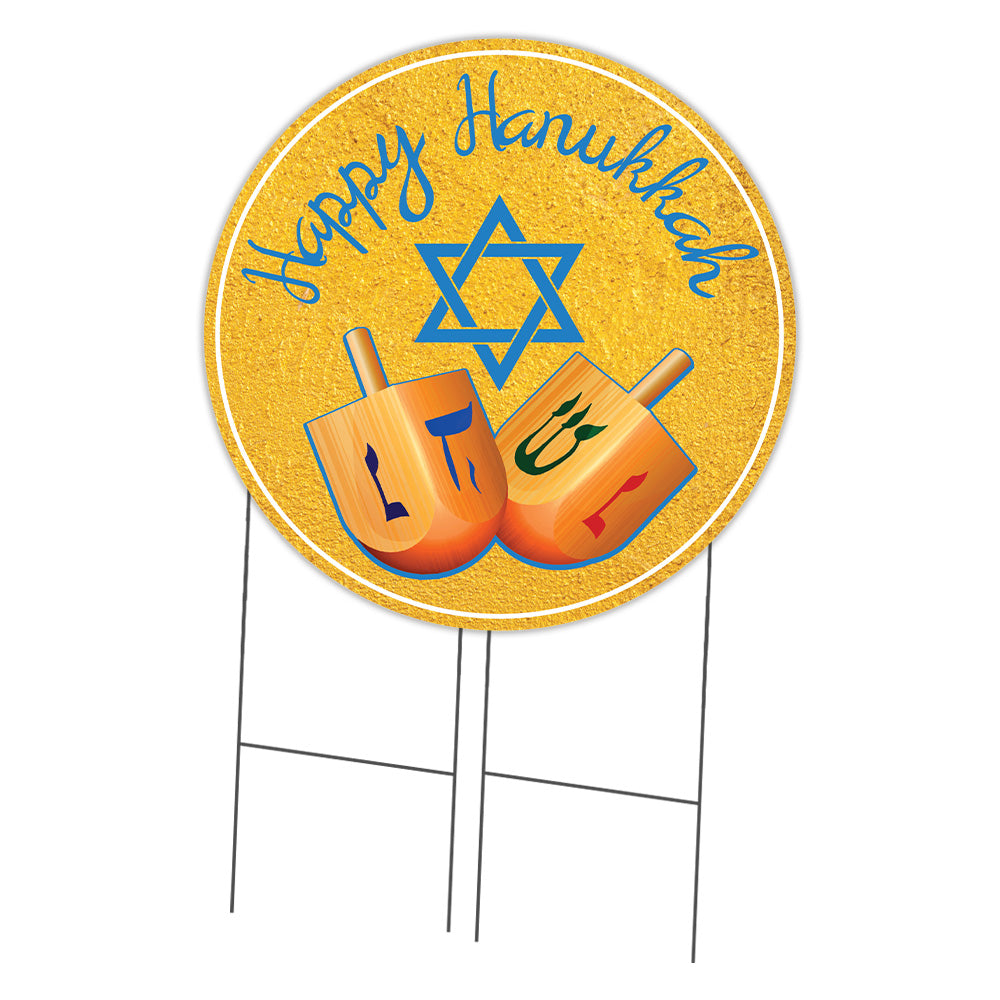 Happy Hanukkah 2 Circle