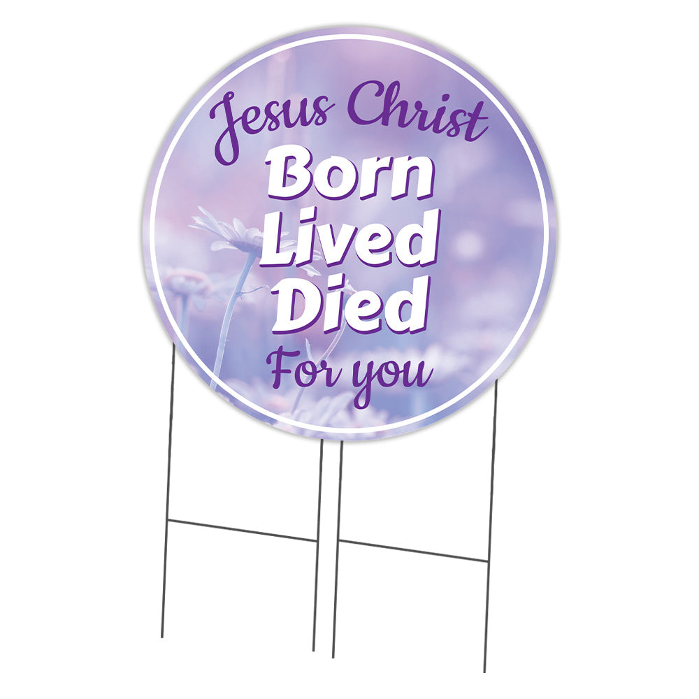 Jesus Died For You Circle