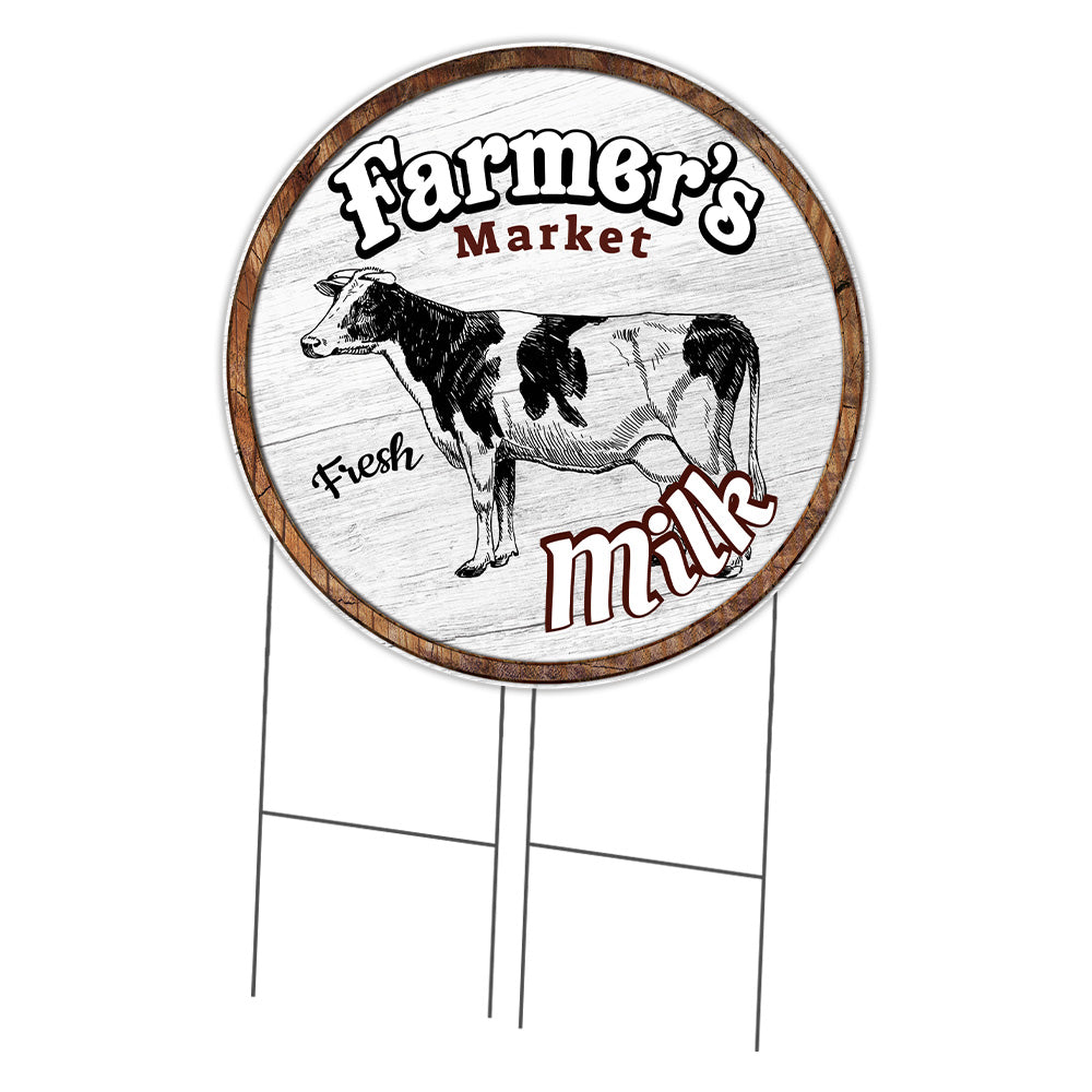 Farmer's Market Milk Circle