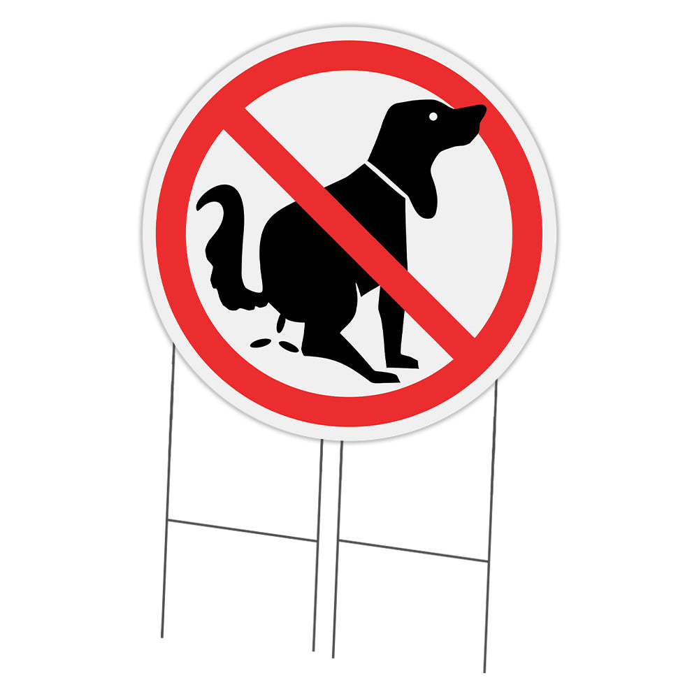 No Dog Poo Circle
