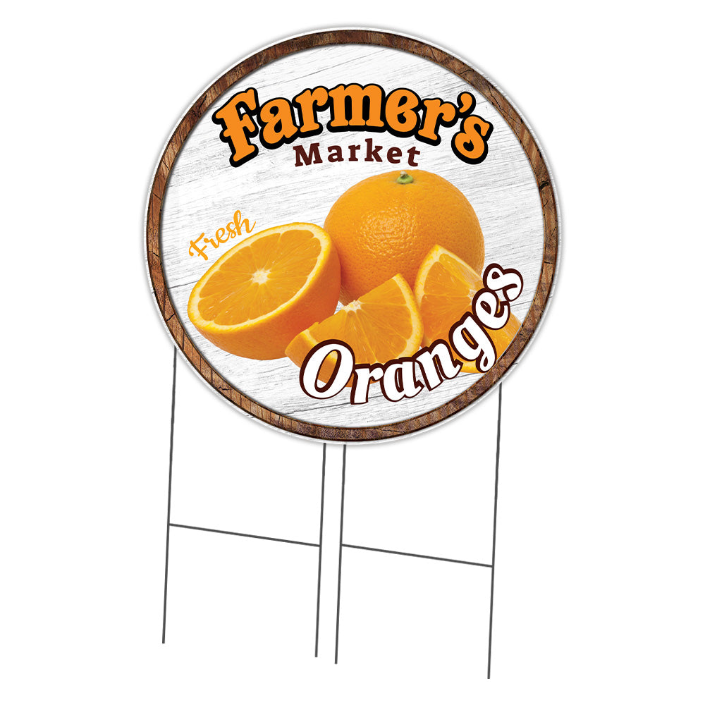 Farmer's Market Oranges Circle