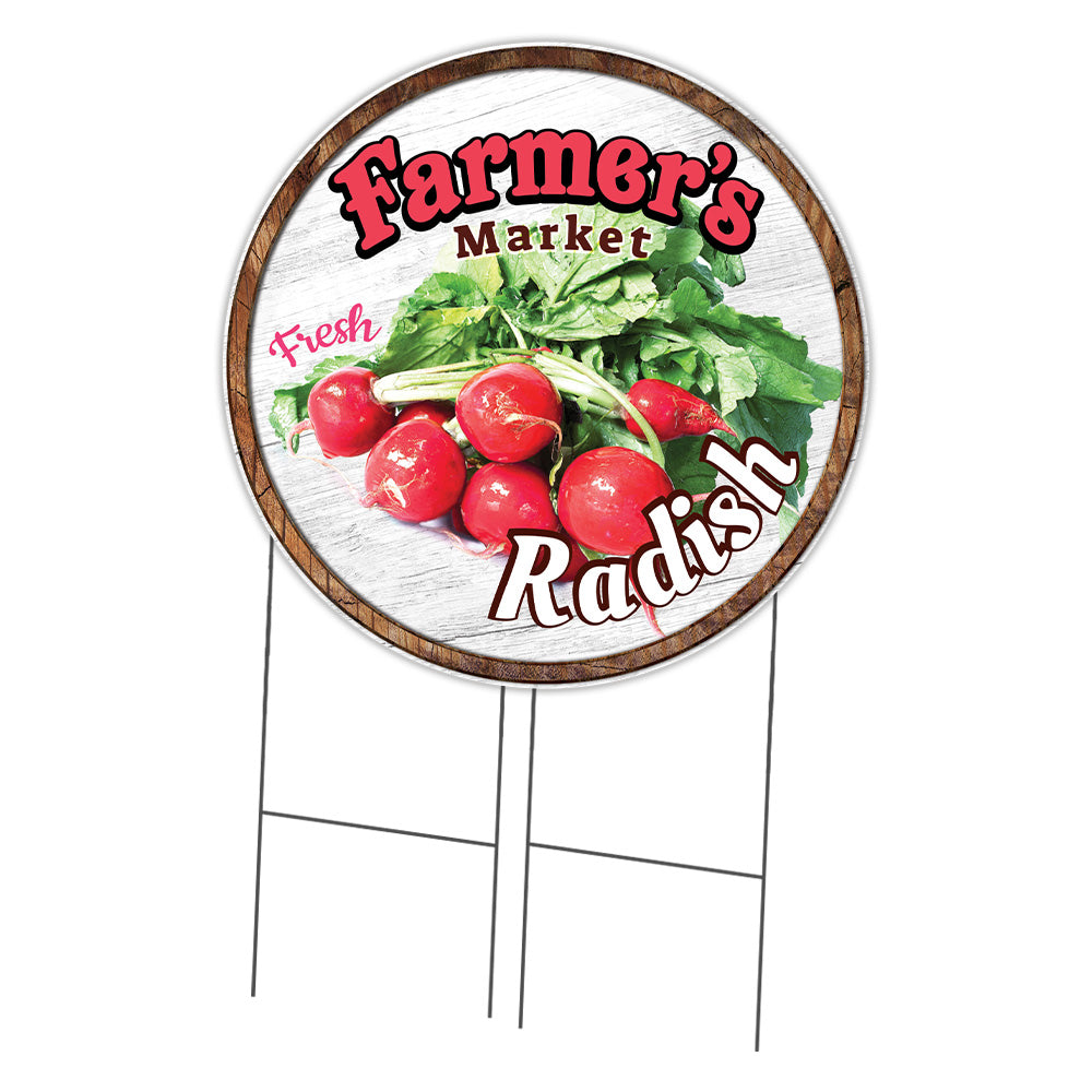 Farmer's Market Radish Circle