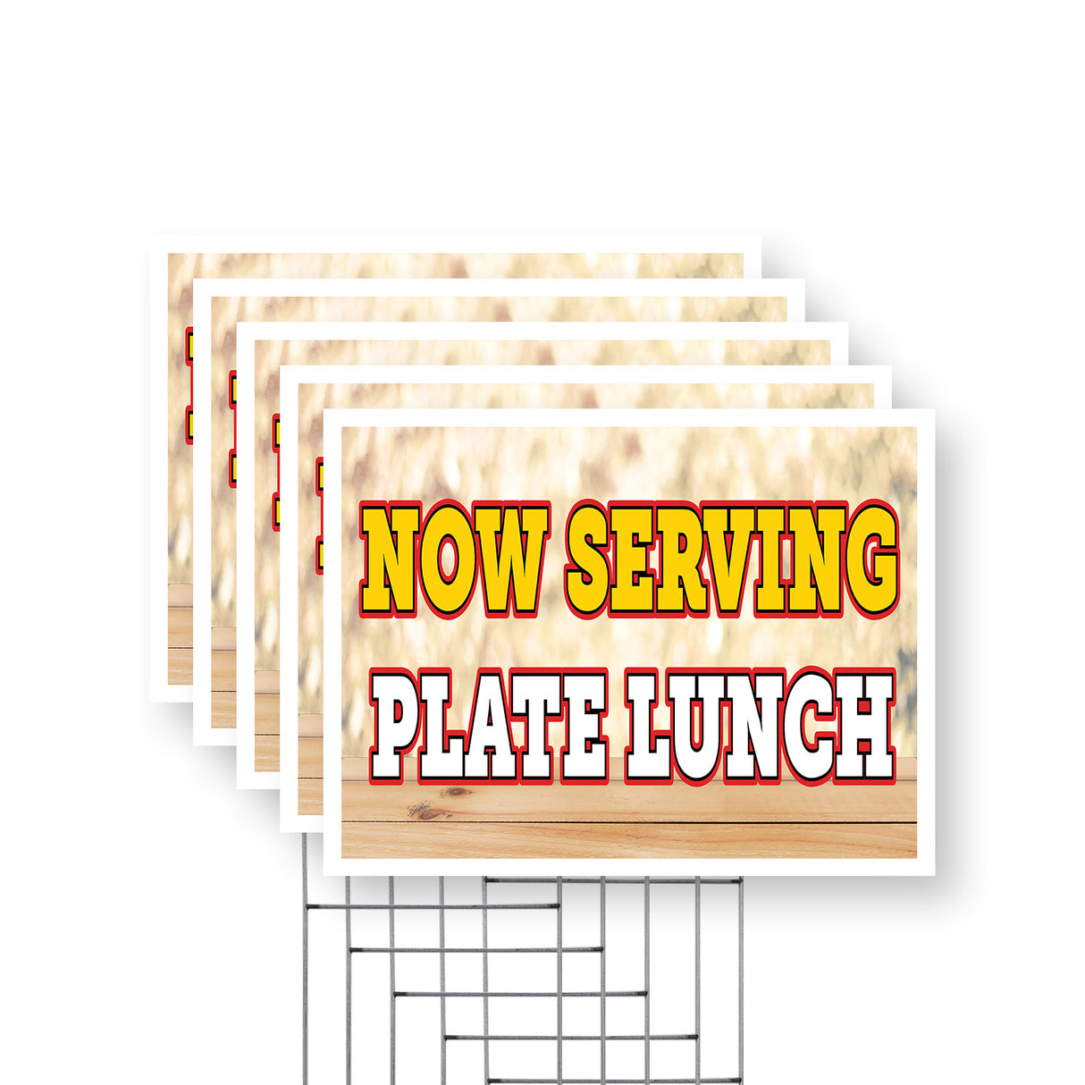Now Serving Plate Lunch