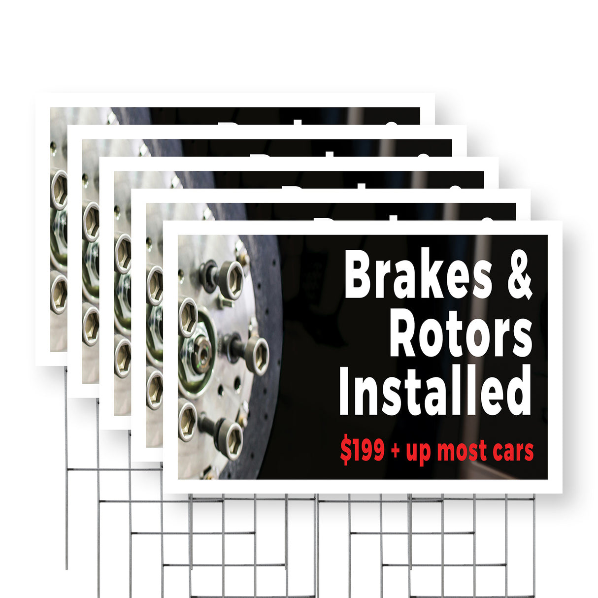 Brakes and Rotors Installed