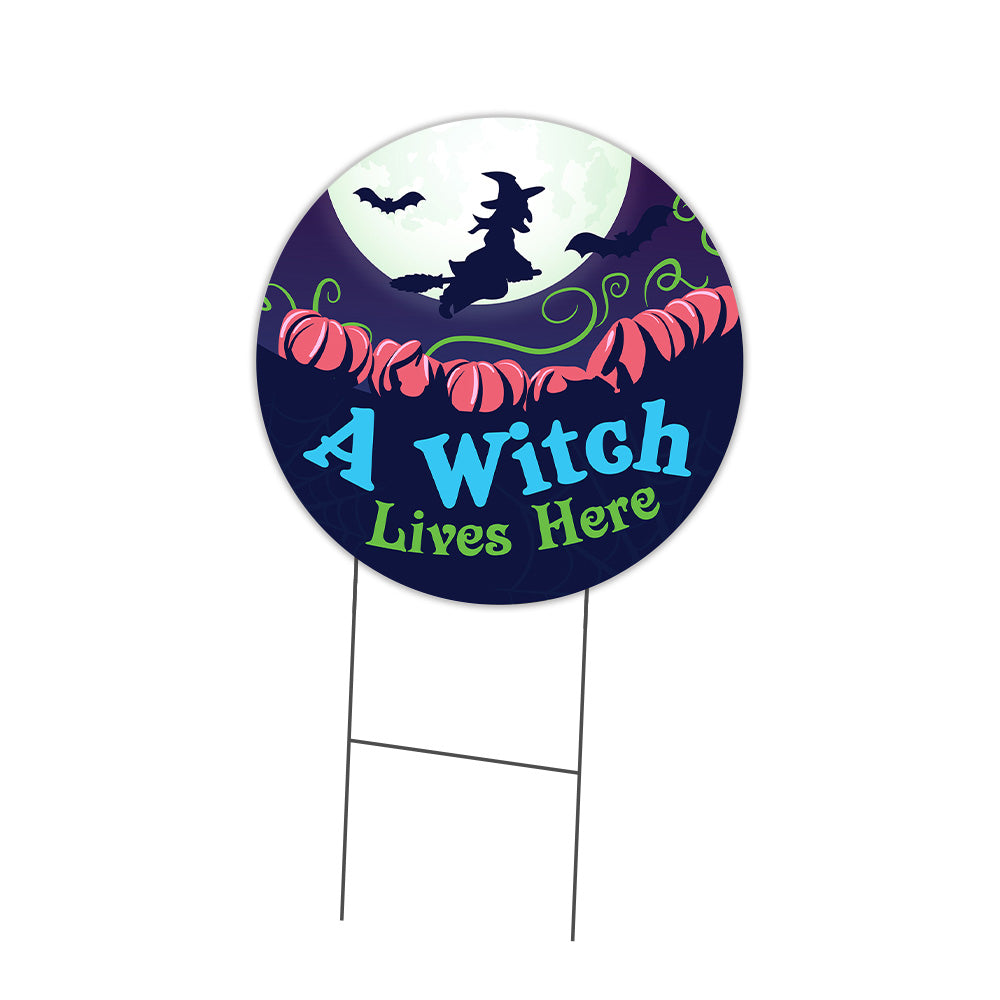 A Witch Lives Here Circle