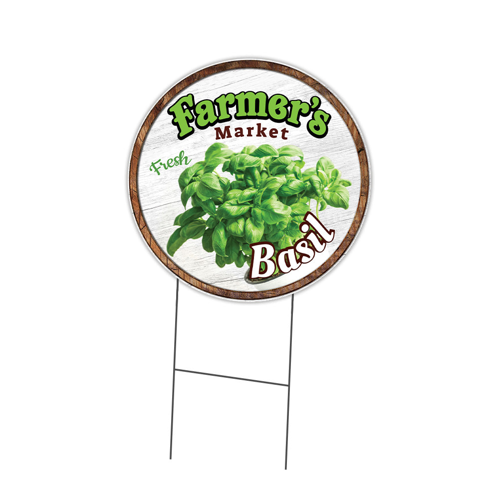Farmer's Market Basil Circle