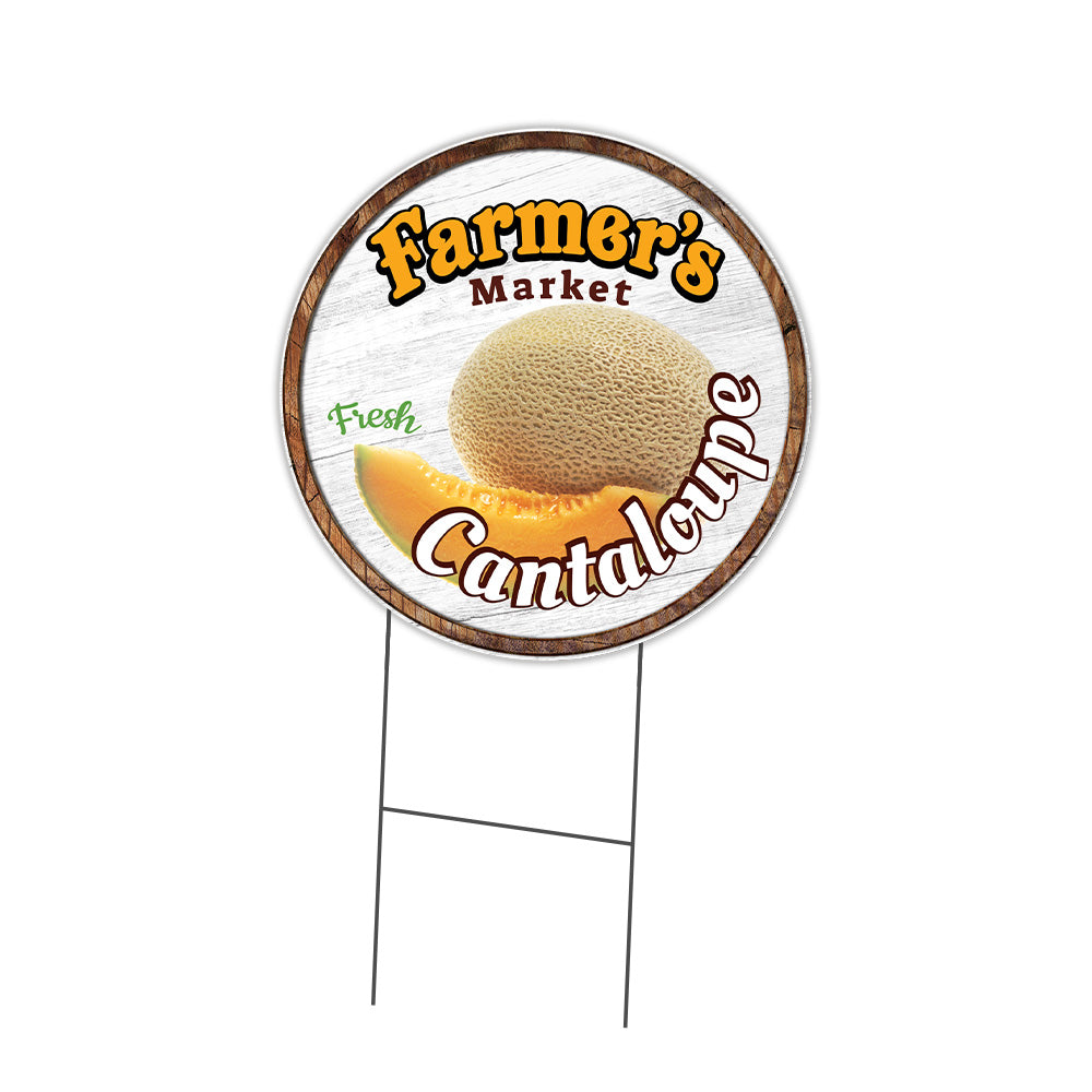 Farmer's Market Cantaloupe Circle