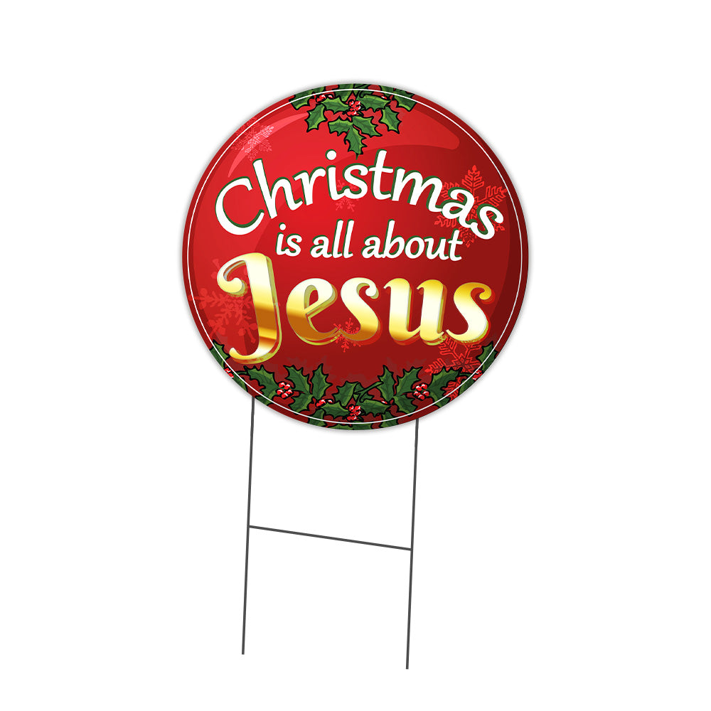 Christmas Is All About Jesus Circle