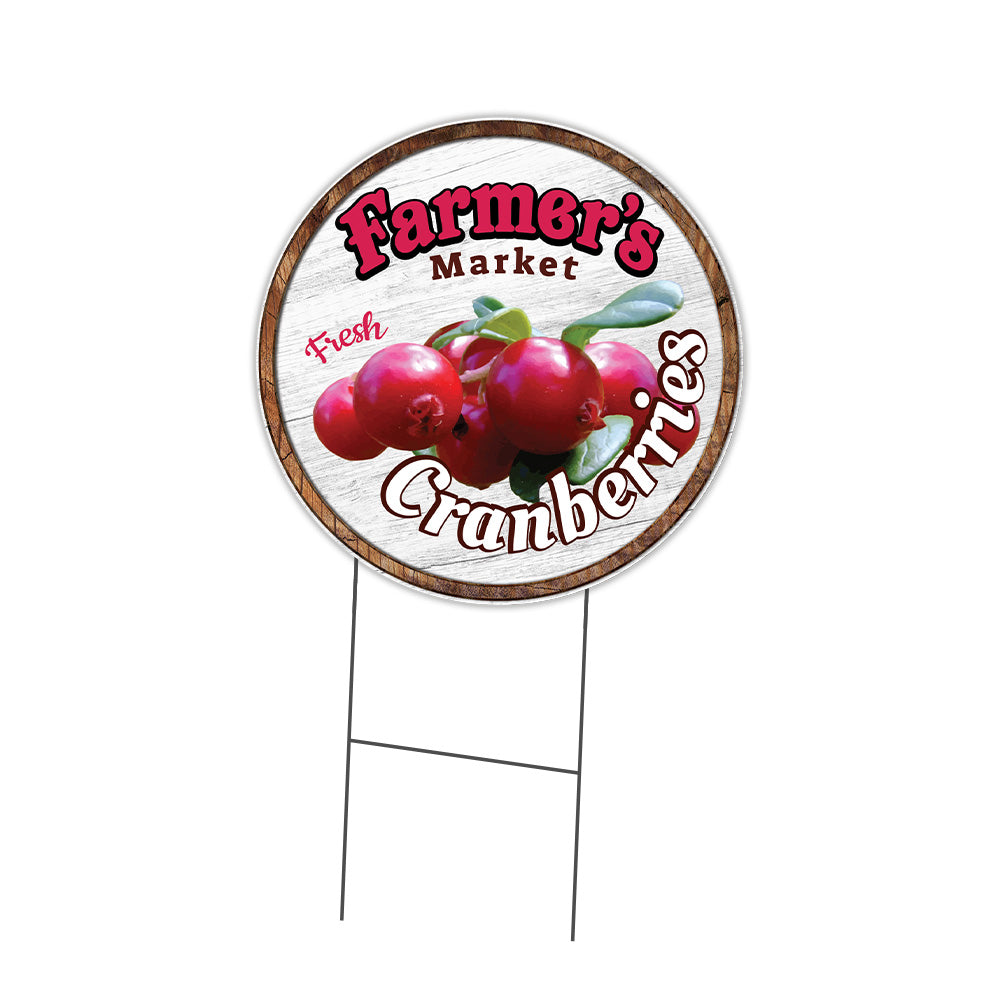 Farmer's Market Cranberries Circle