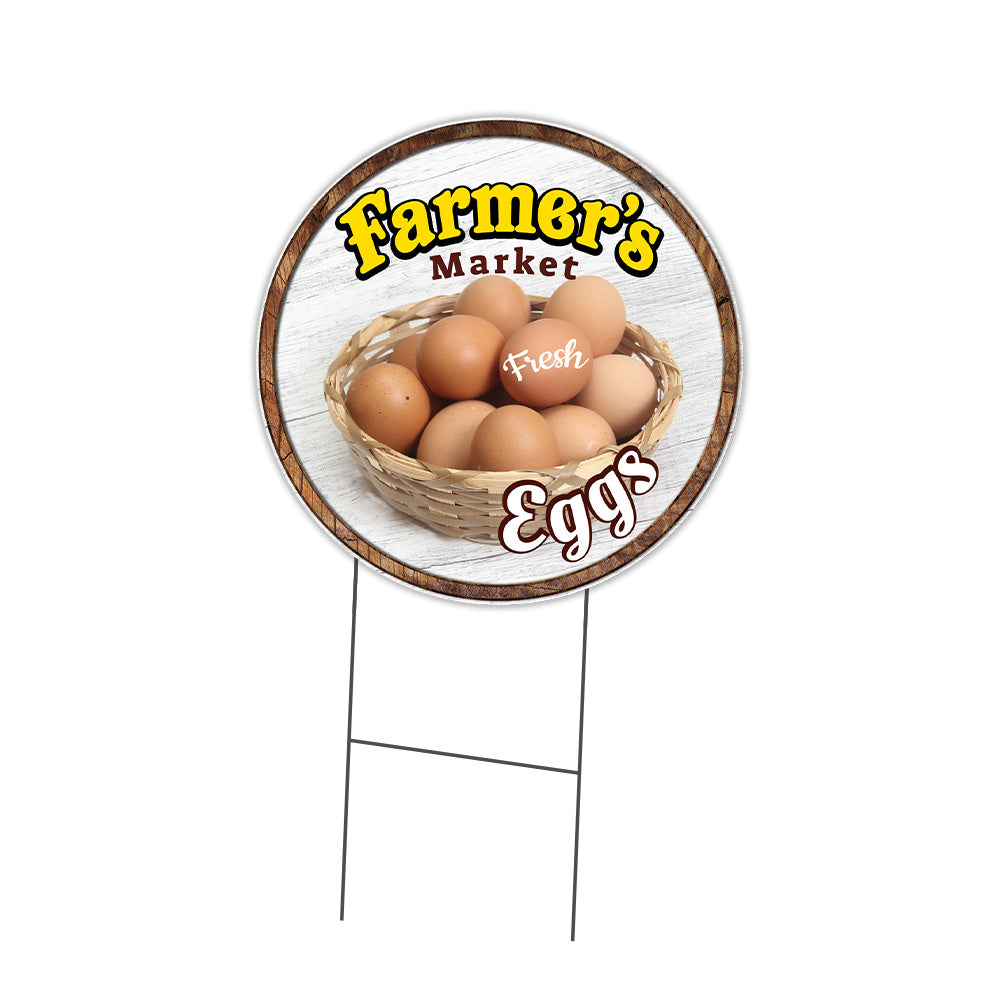 Farmer's Market Eggs Circle