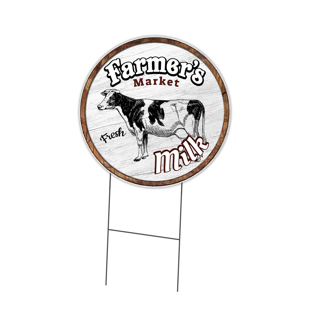 Farmer's Market Milk Circle