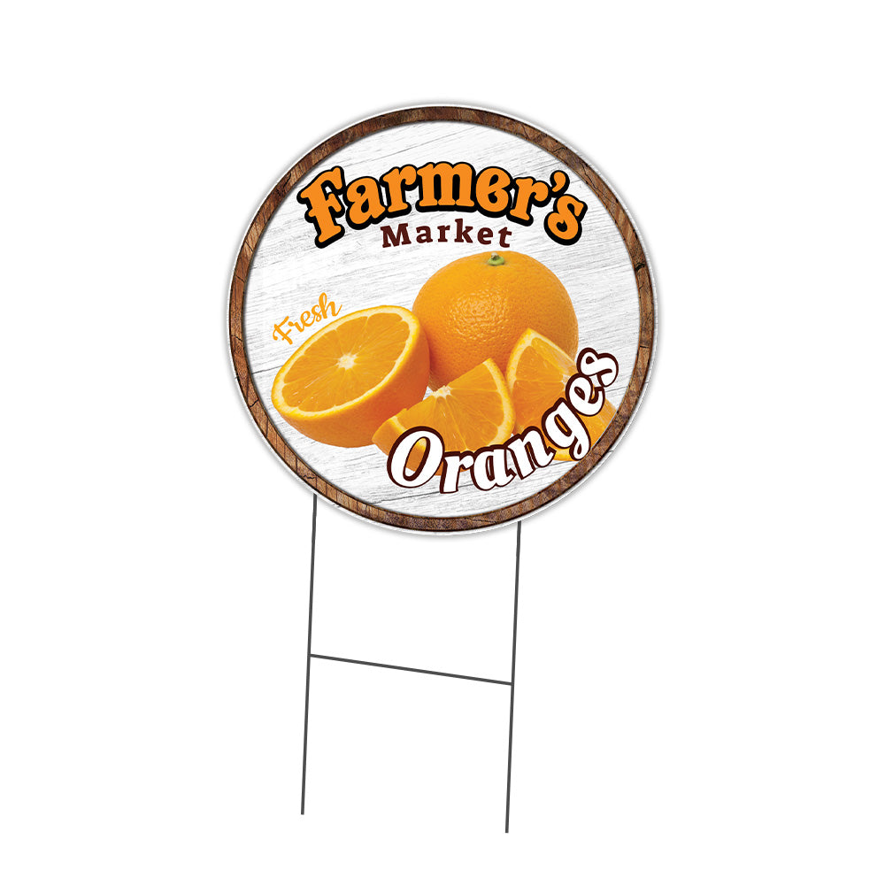 Farmer's Market Oranges Circle