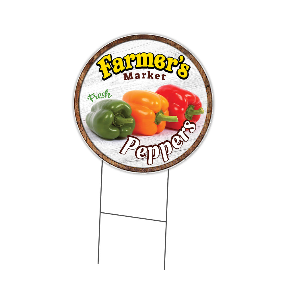 Farmer's Market Peppers Circle