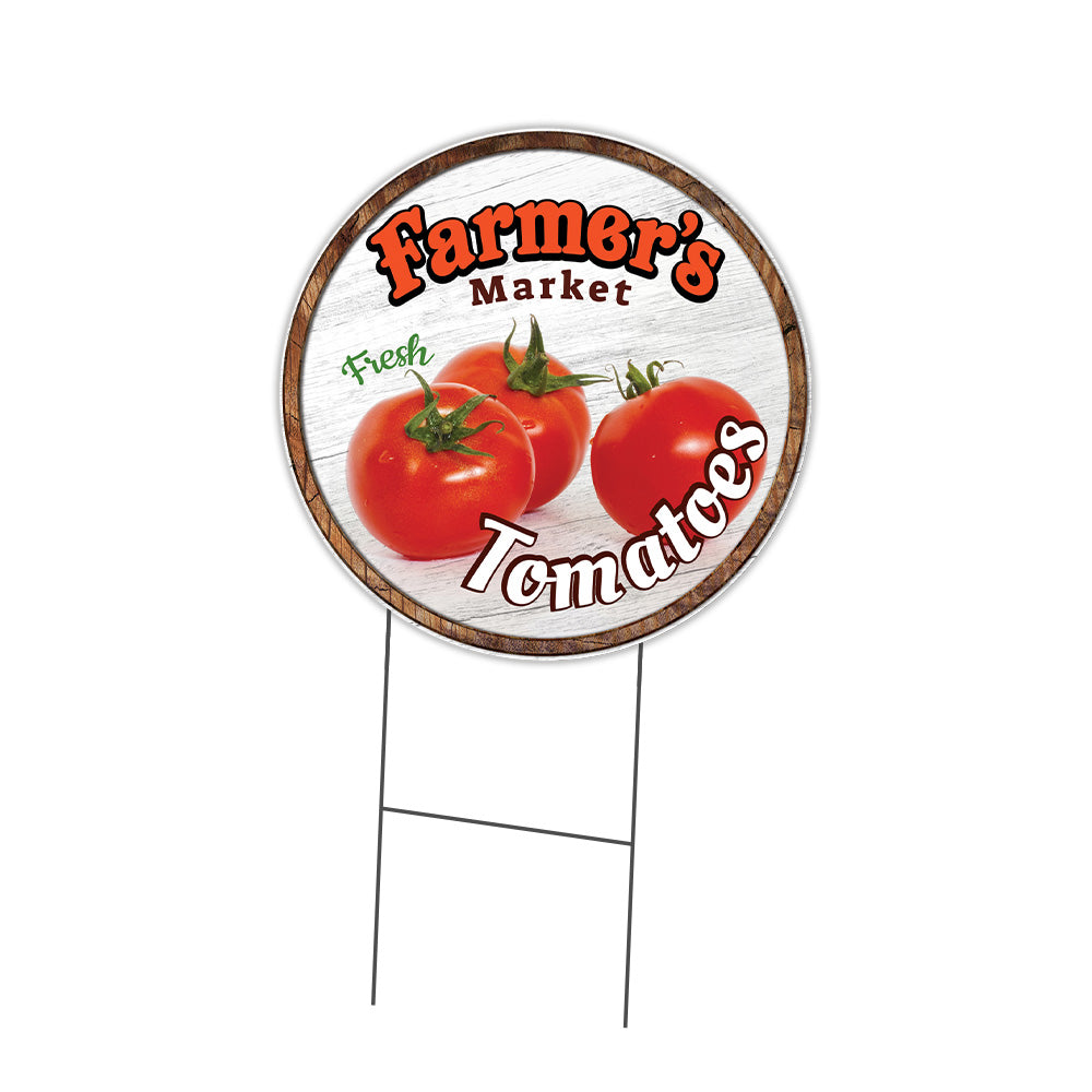 Farmer's Market Tomatoes Circle