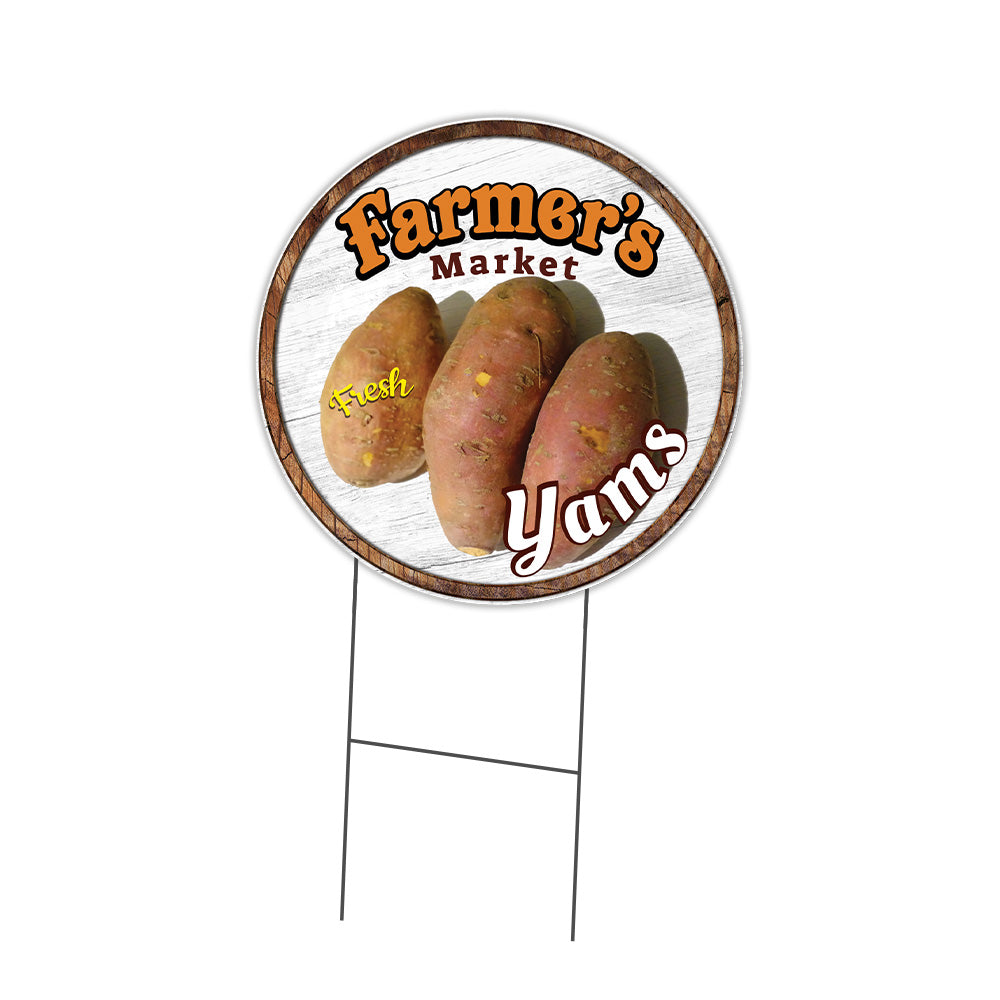 Farmer's Market Yams Circle