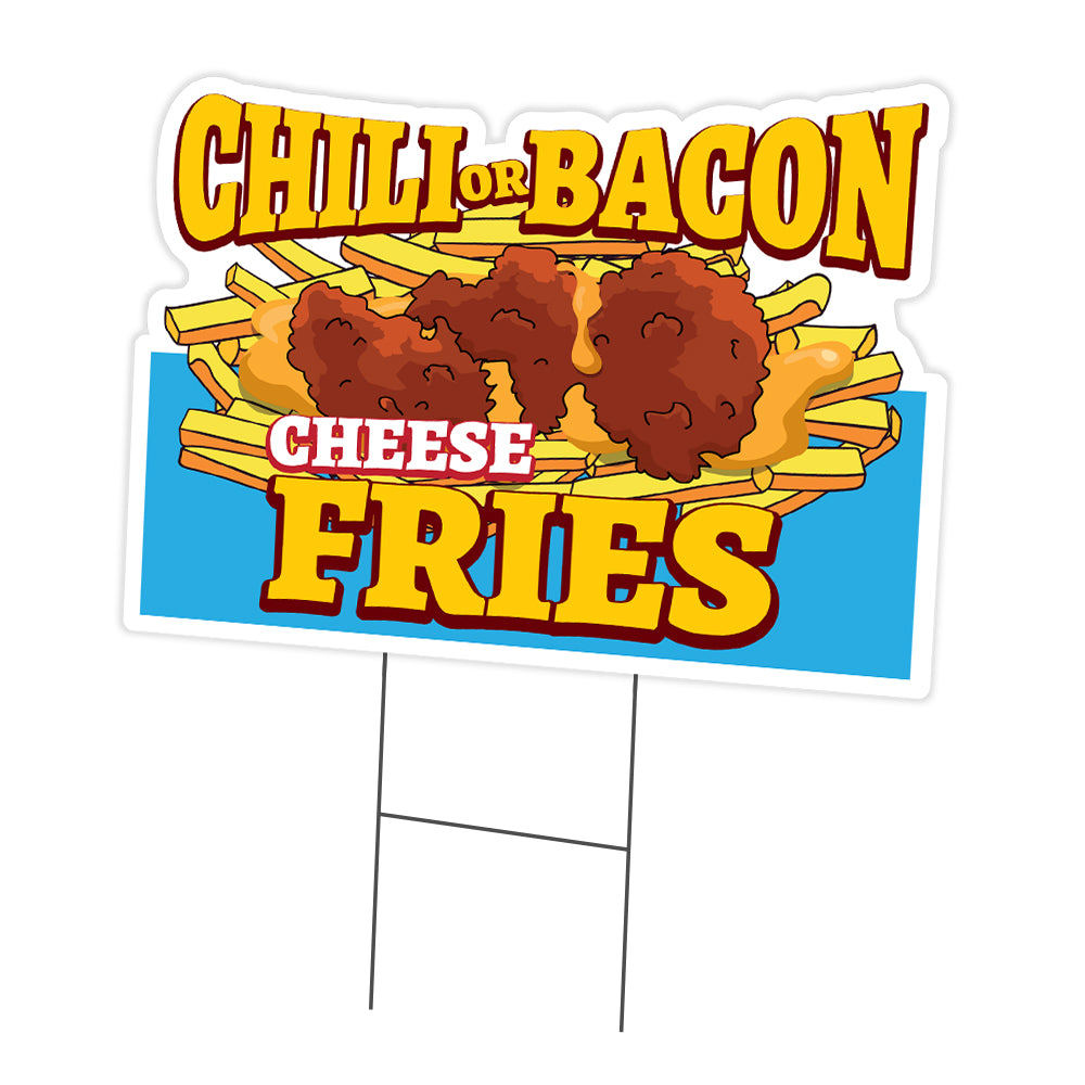 Chili Or Bacon Cheese Fries Die Cut