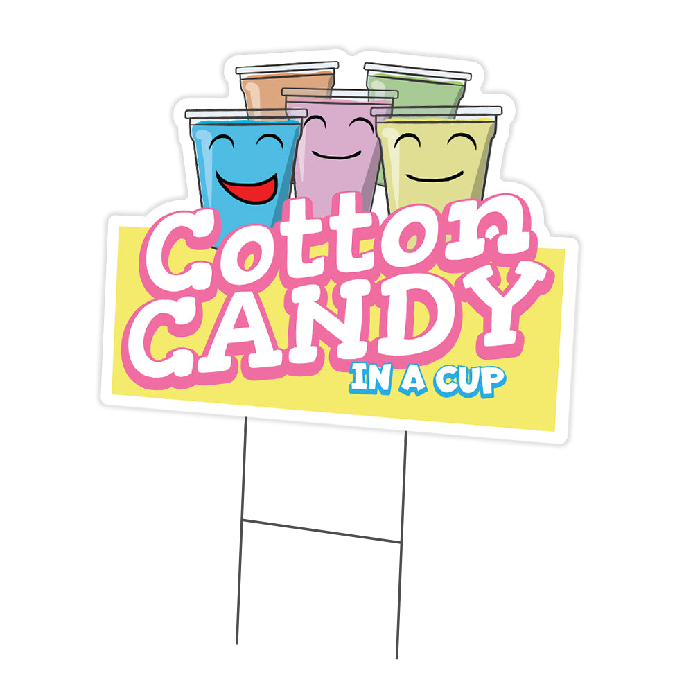 Cotton Candy In A Cup Die Cut