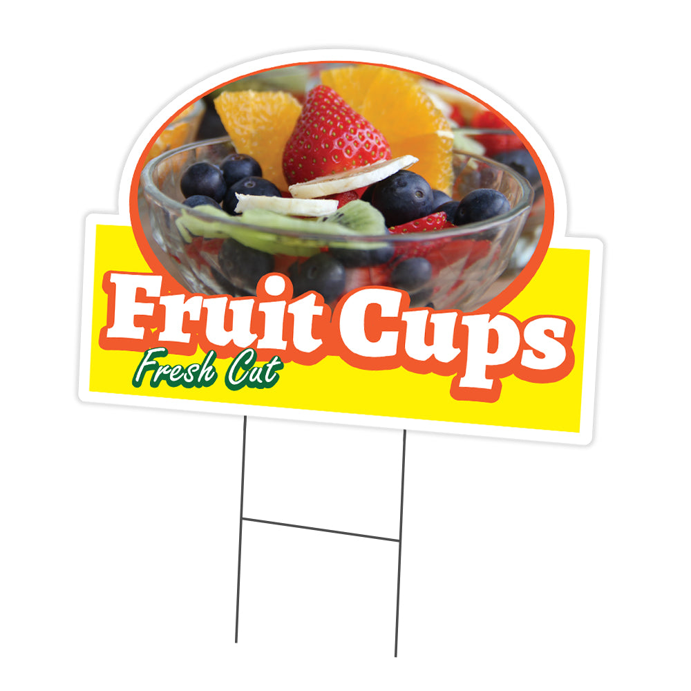 Fruit Cups Die Cut